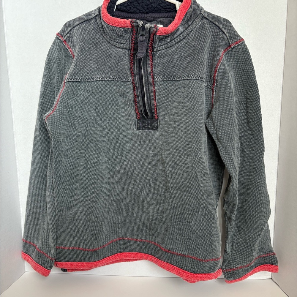 FatFace Kids Grey Half Zip Pullover Sweatshirt Size 8/9